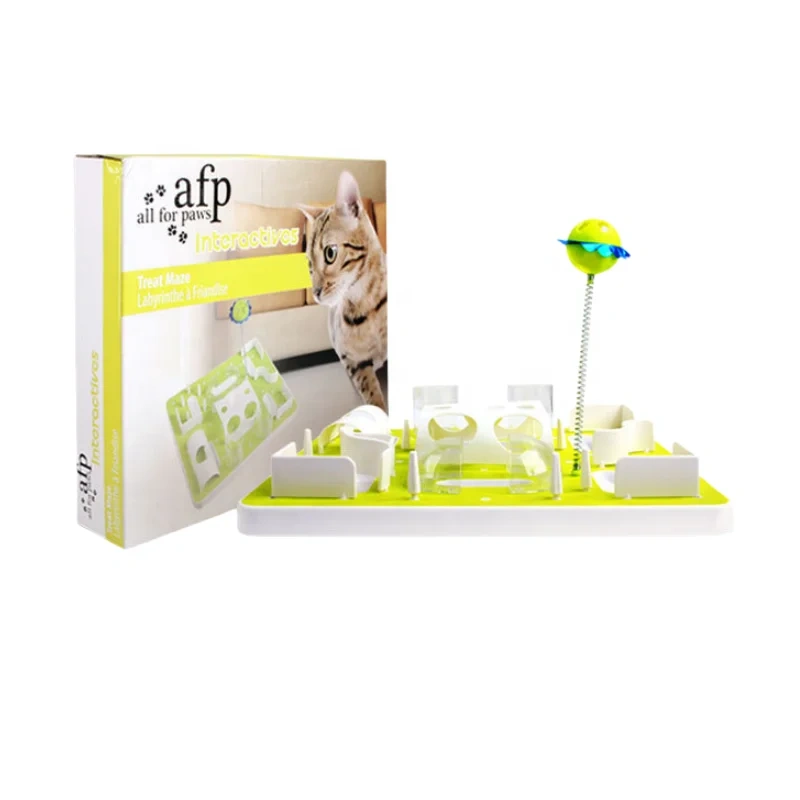 New DIY Cat Predator Play Maze Slow Food Relief Step Training Leaky Food Pet Cat Toy