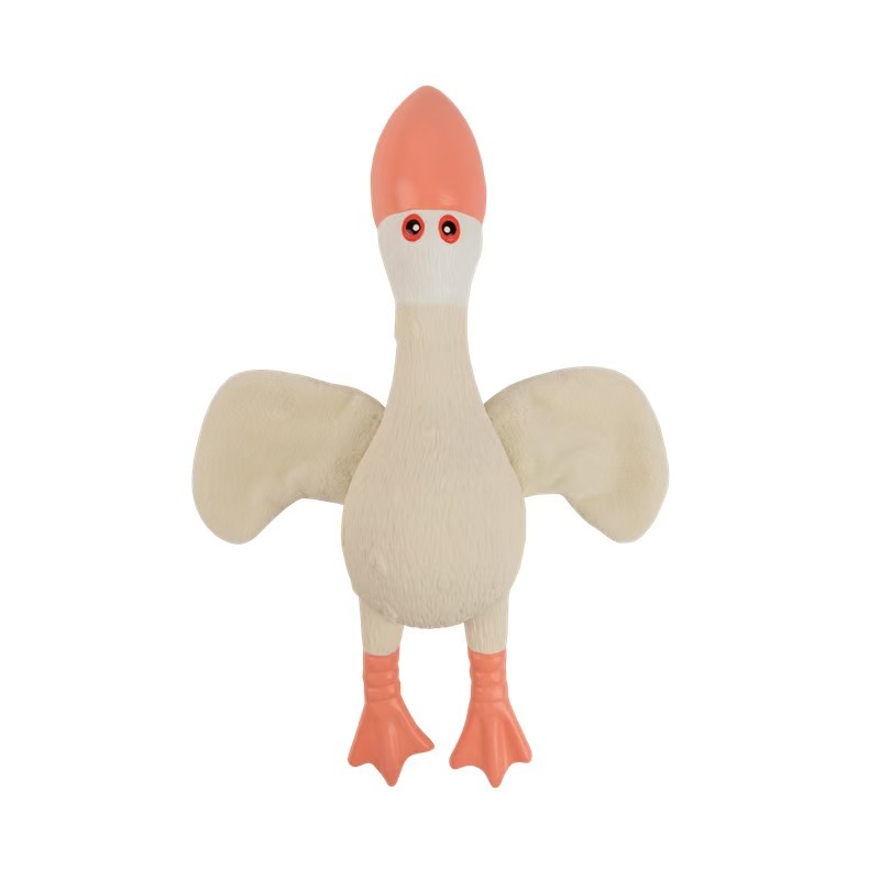 Soft Latex Dog Chew Toy Natural Safety Latex Pet Chewing Toy Dog Fetch Squeaky Plush Rope Toy