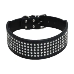 Explosive Shiny Five-point Diamond Pet Collar, Large and Medium-sized Dog Collar, Embedded Diamond Dog Collar