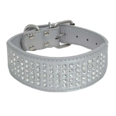 Explosive Shiny Five-point Diamond Pet Collar, Large and Medium-sized Dog Collar, Embedded Diamond Dog Collar