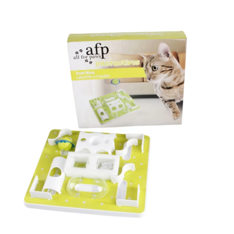 New DIY Cat Predator Play Maze Slow Food Relief Step Training Leaky Food Pet Cat Toy