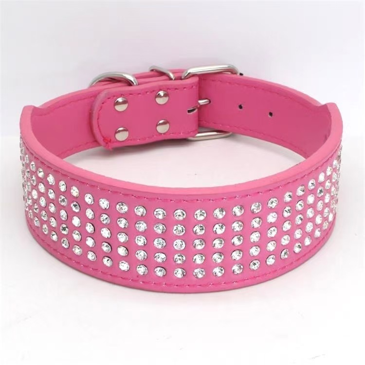 Explosive Shiny Five-point Diamond Pet Collar
