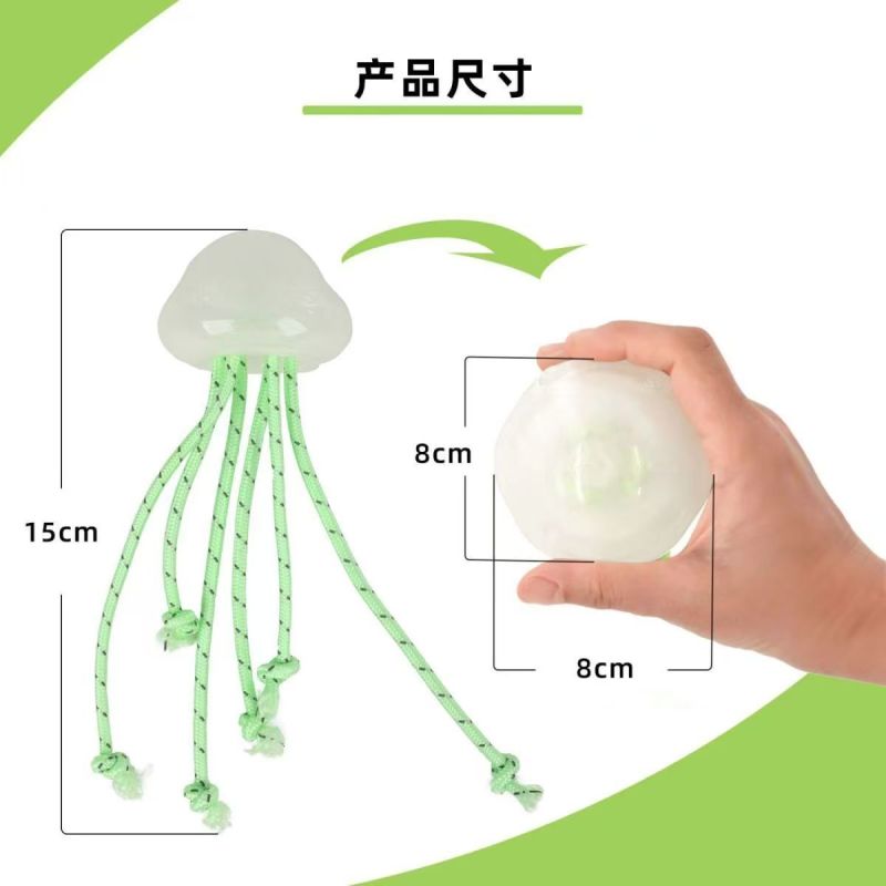 glow-in-the-dark jellyfish toy for dogs