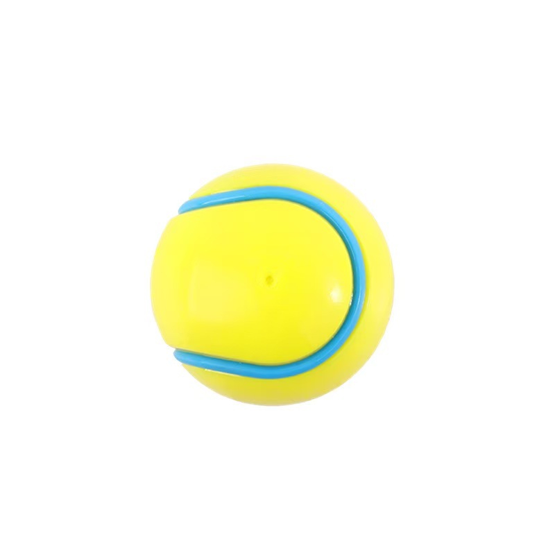 Dog Rubber TPR Chew Ball Toy Pet Interactive Squeaky Hollow Fetch Ball for Dog Teeth Cleaning