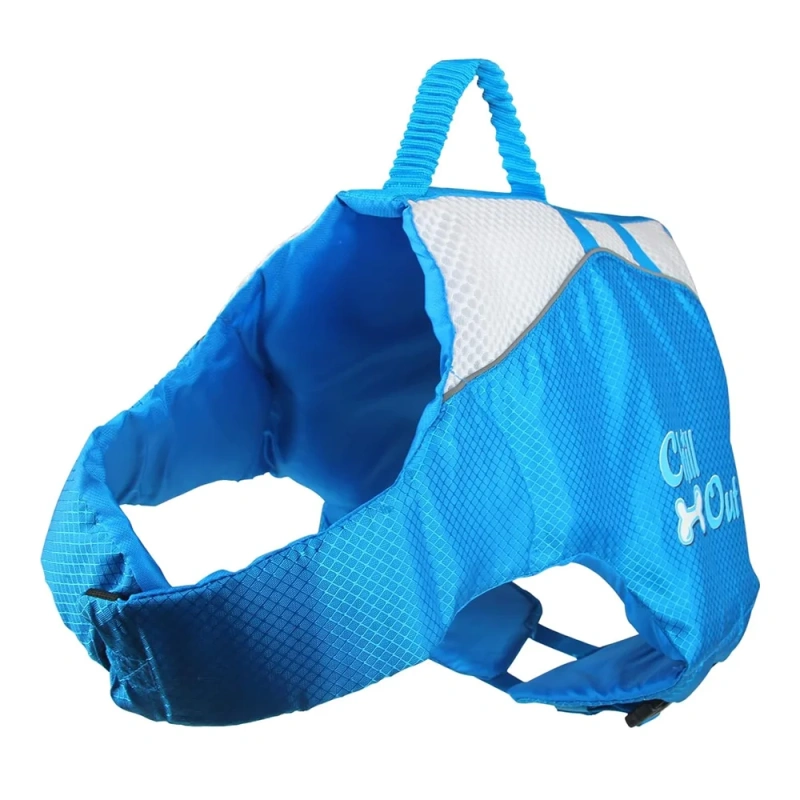 AFP Multi Size Adjustable Pet Pool Float Vest With Superior Buoyancy Rescue Handle High Grade Dog Life Jacket for Swimming