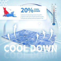 All for Paws Always Cool Pressure-Activated Cooling Mat Collapsible Dog Summer Cooling Gel Ice Mats for Small Medium Sized Dogs