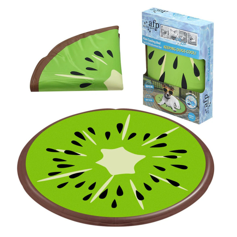 Portable Foldable Pet Cooling Mat Papaya/Kiwi/Orange Dog Cat Cooling Mat Pressure-Activated Gel Cooling Pad Blanket