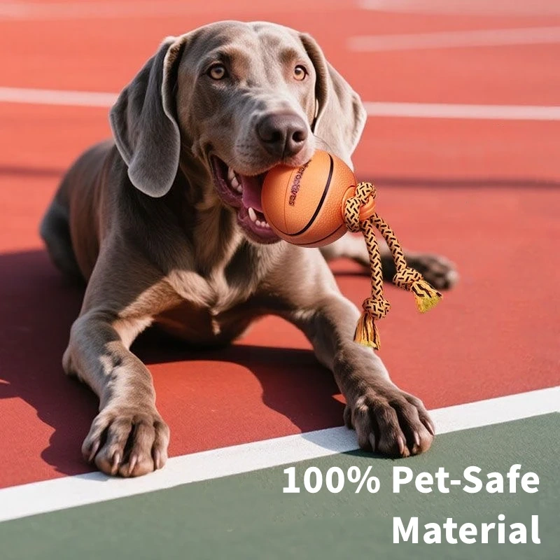 AFP Interactive Motion Activated Dog Spinning Basketball Automatic Rolling Pet Chasing Tugging Ball Toy For Mental Stimulation