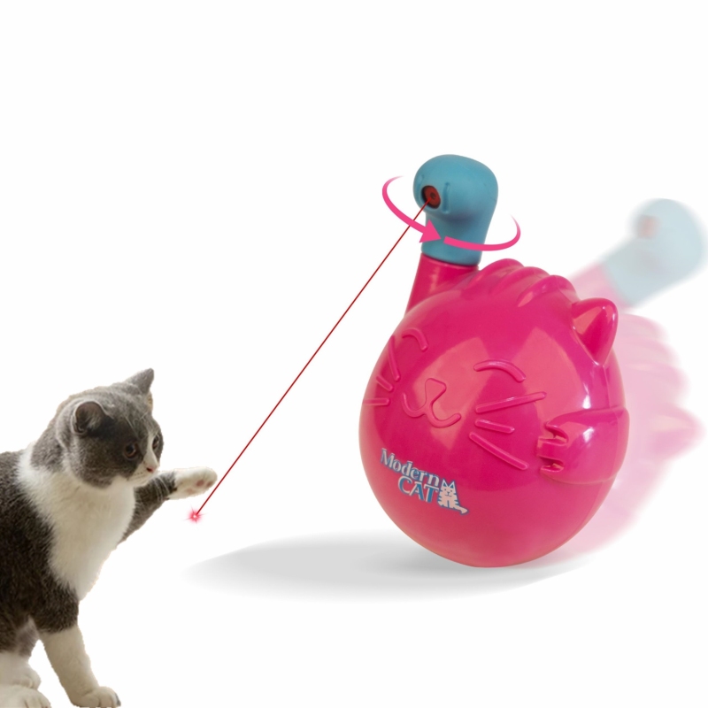 Interactive Smart Cat Laser Toy Automatic 360 Degree Rotating Cat Laser Teasing Toy