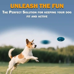 AFP Bite Resistant Wiggle Holey Roller Football Dog Chew Toys With Giggle Wiggle Squeaker Interactive Outdoor Fetch Pet Chew Toy