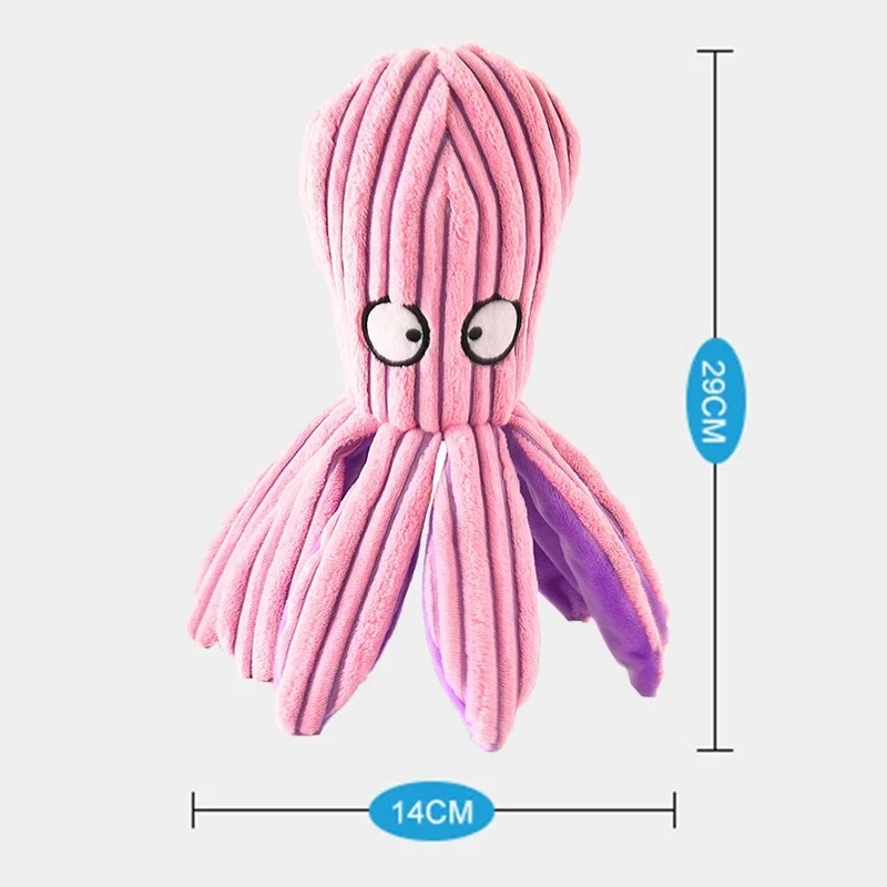 Plush Dog Toys Corduroy for Small Medium Dogs Animal Dog Squeaky Toy Bite Resistant Chew Toy Molar Teeth Cleaning Puppy Toys