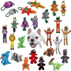 2023 Pet Sound Chew Toys Squeak Shape Dog Cat Chew Plush Squeaky Toy Dog Chew Toy for Large Aggressive Chewers
