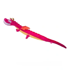 Squeak Dragon Plush Long Dog Tug Toy Interactive Dog Toy Pet Chew Toys With Whole Crinkle Paper for Dog
