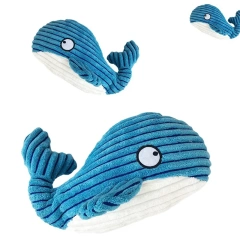 Plush Dog Toys Corduroy for Small Medium Dogs Animal Dog Squeaky Toy Bite Resistant Chew Toy Molar Teeth Cleaning Puppy Toys