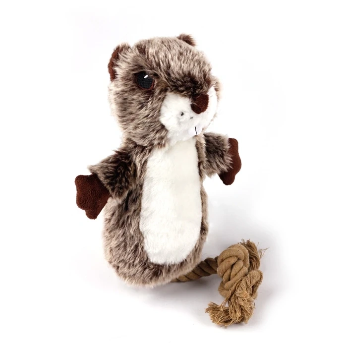 All-For-Paws Hot Selling Justin Beaver Squeaky Pet Plush Toy Dog Chew Toy Dog Squeaky Toys