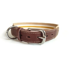 Designer Cowhide Patchwork Pet Collars Small-large Dog Collar Corgi Schnauzer Greyhound Correa Perro Dogs Accessories