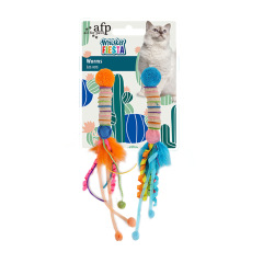Cat-shaped straw mint toy