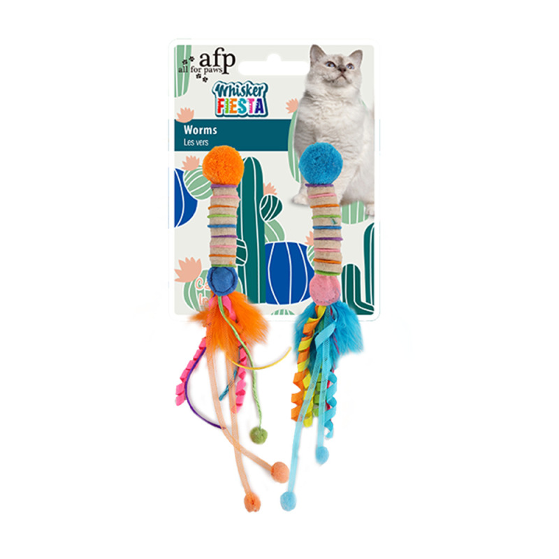 Cat-shaped straw mint toy