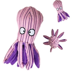 Plush Dog Toys Corduroy for Small Medium Dogs Animal Dog Squeaky Toy Bite Resistant Chew Toy Molar Teeth Cleaning Puppy Toys