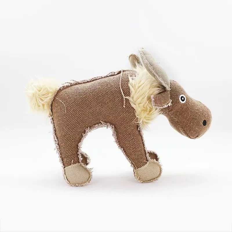 Pet dog vocal canvas toy puzzle bite resistant companion training interactive perfect gift for large and medium-sized dogs