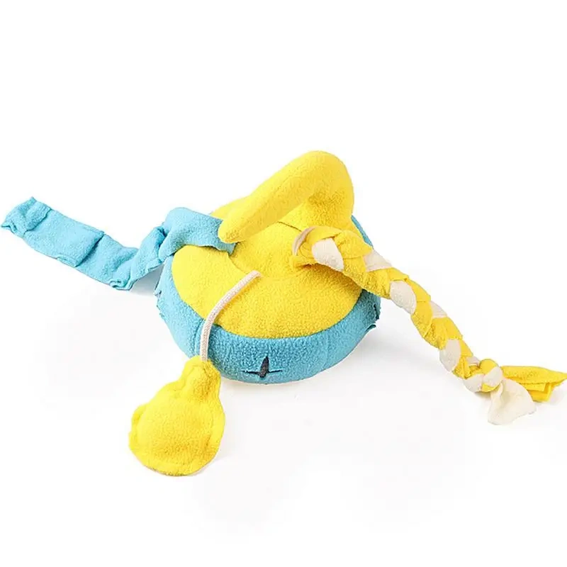 Dog Mental Stimulation Toys Puppy Puzzles Curling Puck Shape Dog Interactive Toys Dog Stimulation Toys With Sound Dog Treat Toy