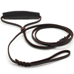 2020  High Quality Soft Texture Genuine Leather Braided Dog Leashes