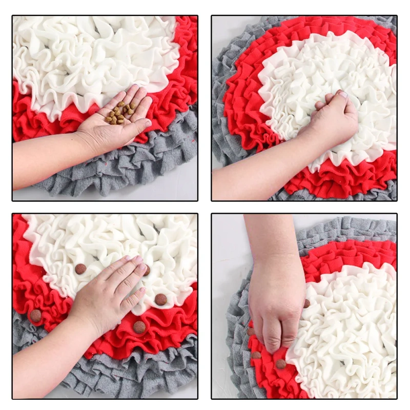 Cross-Border Educational Velvet Dog Bite-Resistant Stress Relief Training Pad Pet Smell Leakage Pad Animal Slow Food Training