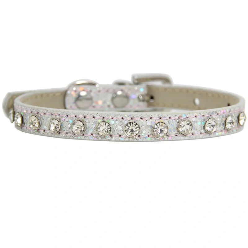 Hot Sale Super Shining Diamond Rhinestone Cat Collar Puppy Baby Dog Cat Collar Leather Strap Kitten Accessories Puppy Pet Collar