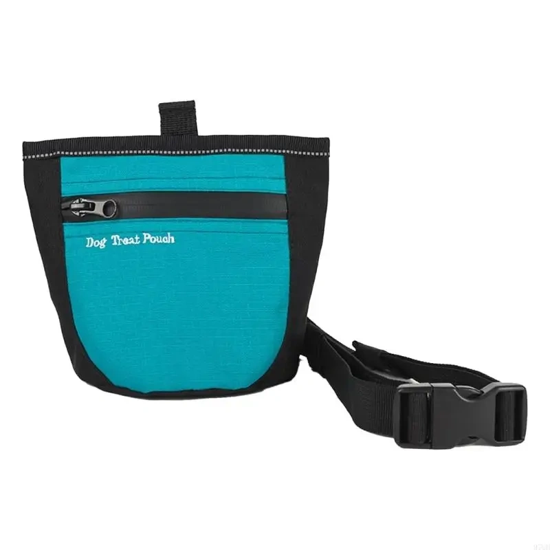 97QD Pet Training Waist Bag Treats Pocket Water Resistant Zippered Walking Belt Bag