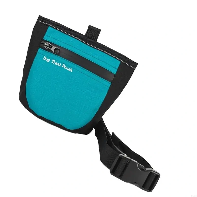 97QD Pet Training Waist Bag Treats Pocket Water Resistant Zippered Walking Belt Bag