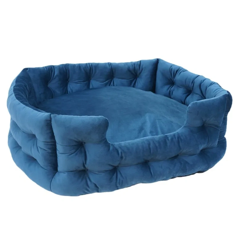 Pet Dog Bed Winter Warm Cat Nest Plush Thickened Soft PP Cotton Pet Nest Pad House Universal Waterproof Cat Bed Dog Accessories