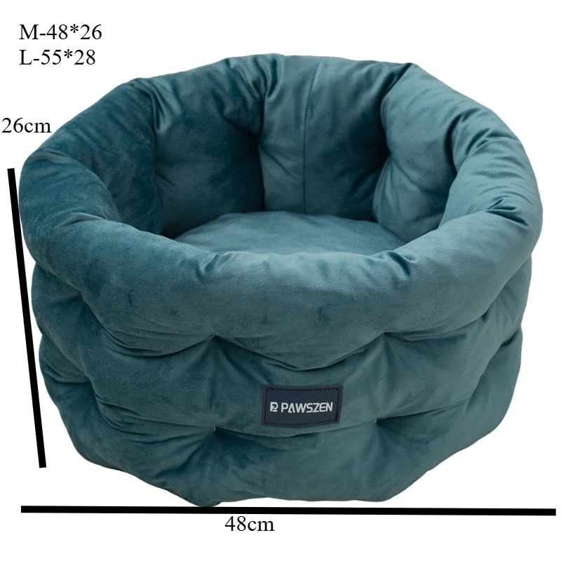 Winter Warm Pet Bed Cozy Dutch Velvet Cat House Cylindrical Dog Bed for Cats and Dogs Pet Supplies Dog House Tapis Chat Gamelle