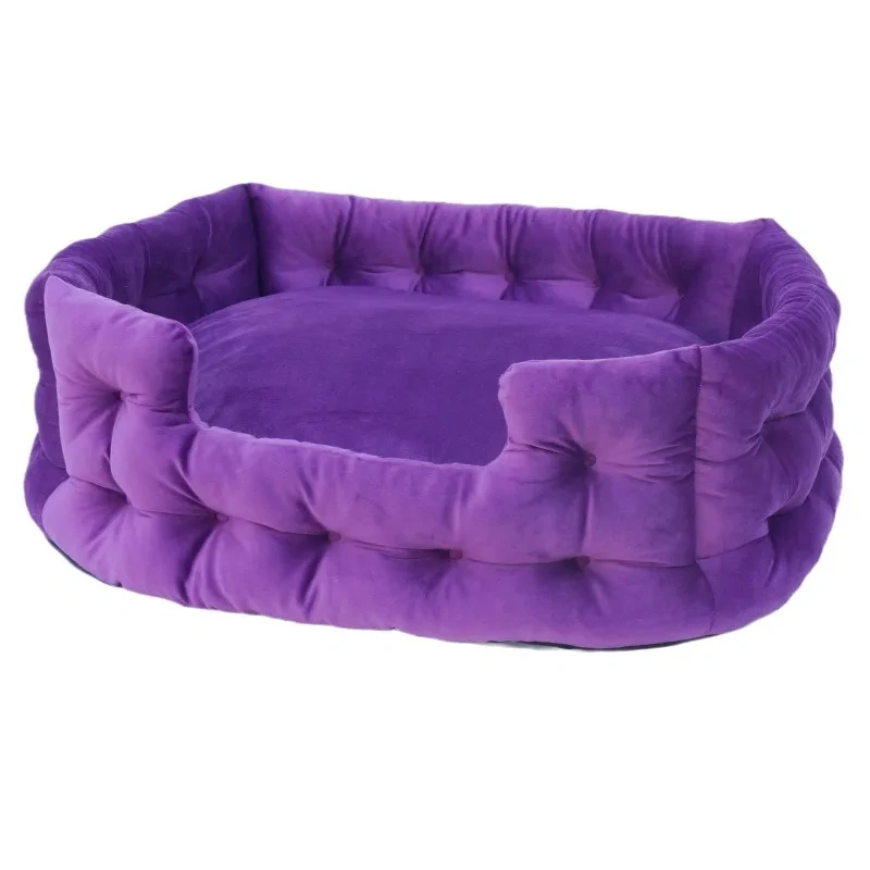 Pet Dog Bed Winter Warm Cat Nest Plush Thickened Soft PP Cotton Pet Nest Pad House Universal Waterproof Cat Bed Dog Accessories