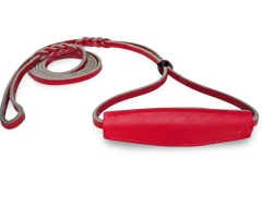High Quality Soft Texture Genuine Leather Braided Dog Leashes