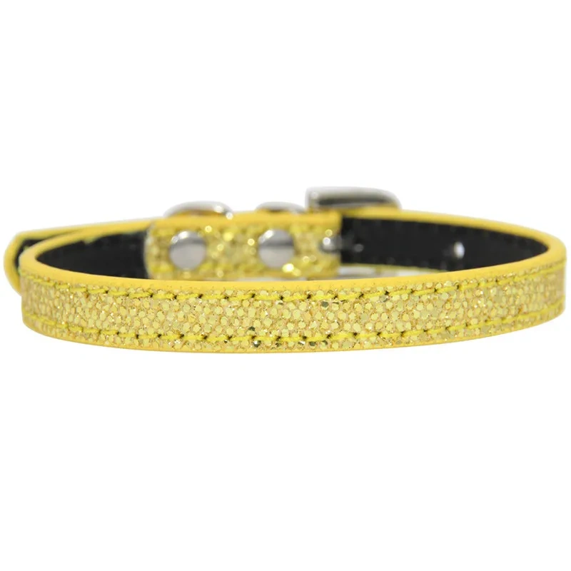 Hot Sale Super Shining Diamond Rhinestone Cat Collar Puppy Baby Dog Cat Collar Leather Strap Kitten Accessories Puppy Pet Collar