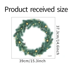Christmas Window Vinyl Wall Sticker Green Original Glass Window Christmas Decoration Posters Home New Year Stickers