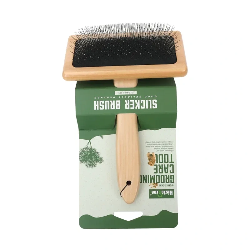 Dog Comb Wood Needle Comb Cat Comb Pet Comb Solid Wood Beauty Needle Comb Dog Cat Knot Off Float Comb Air Cushion Comb Comb