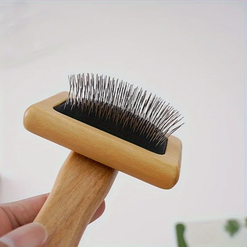 Dog Comb Wood Needle Comb Cat Comb Pet Comb Solid Wood Beauty Needle Comb Dog Cat Knot Off Float Comb Air Cushion Comb Comb