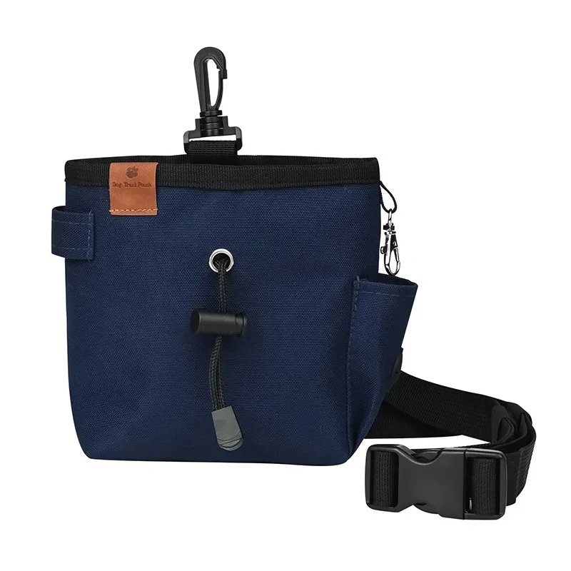 Hot Selling Portable Dog Treat Pouch Waterproof Polyester PC Snack Training Bag with Magnetic Zipper Closure
