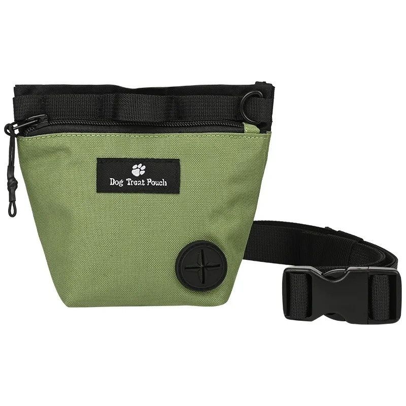 Factory Stock High Quality Dacron Fabric Dog Training Bag Dog Treat Training Pouch With Adjustable Belt