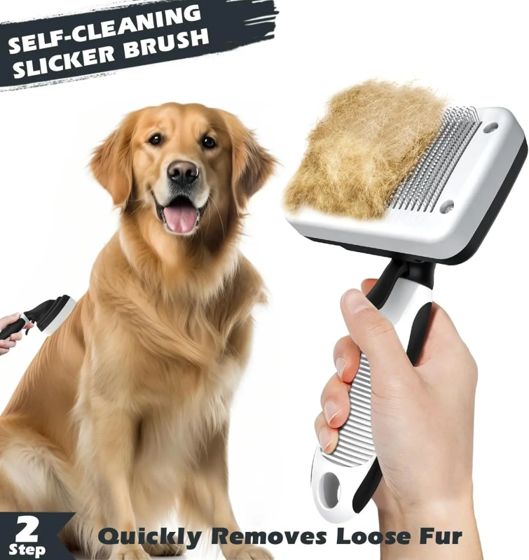 Professional 3Pcs/Set Pet Grooming Brush Set for Shedding Control Massage Bathing Deshedding Tool Dogs Cats Efficient