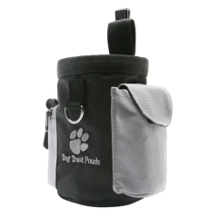 Dog Treat Pouch Sturdy Ergonomic Training Waist Bag Drawstring Secure Snack Storage Phone Keys Accessory Dog Treat Pouch