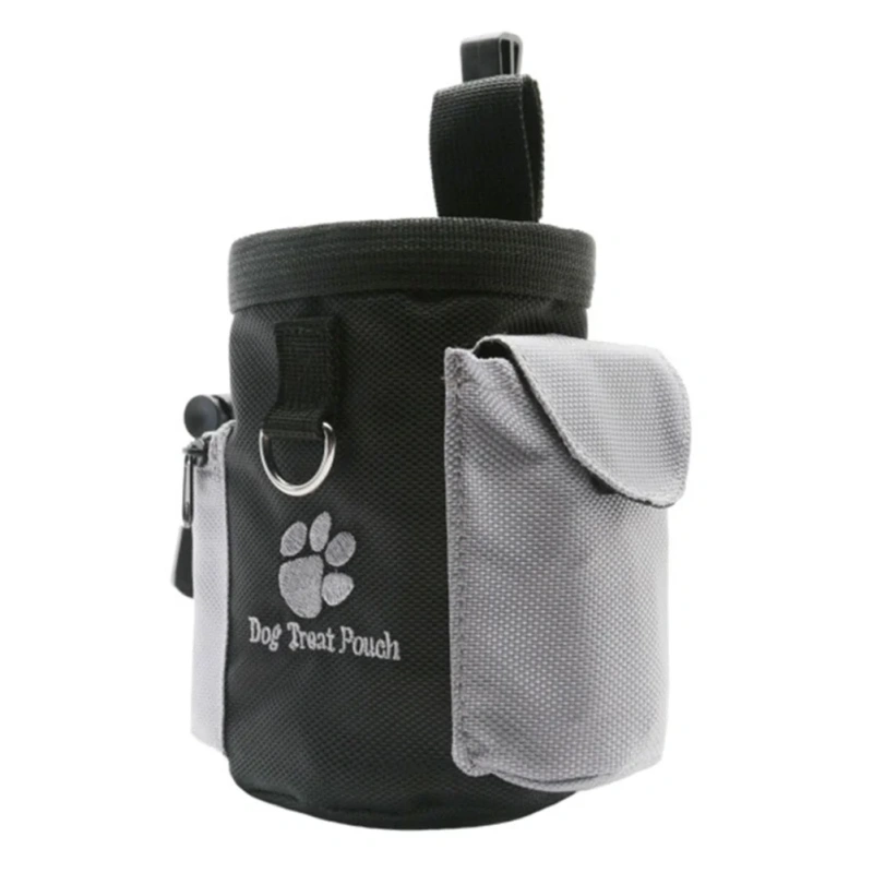 Dog Treat Pouch Sturdy Ergonomic Training Waist Bag Drawstring Secure Snack Storage Phone Keys Accessory Dog Treat Pouch
