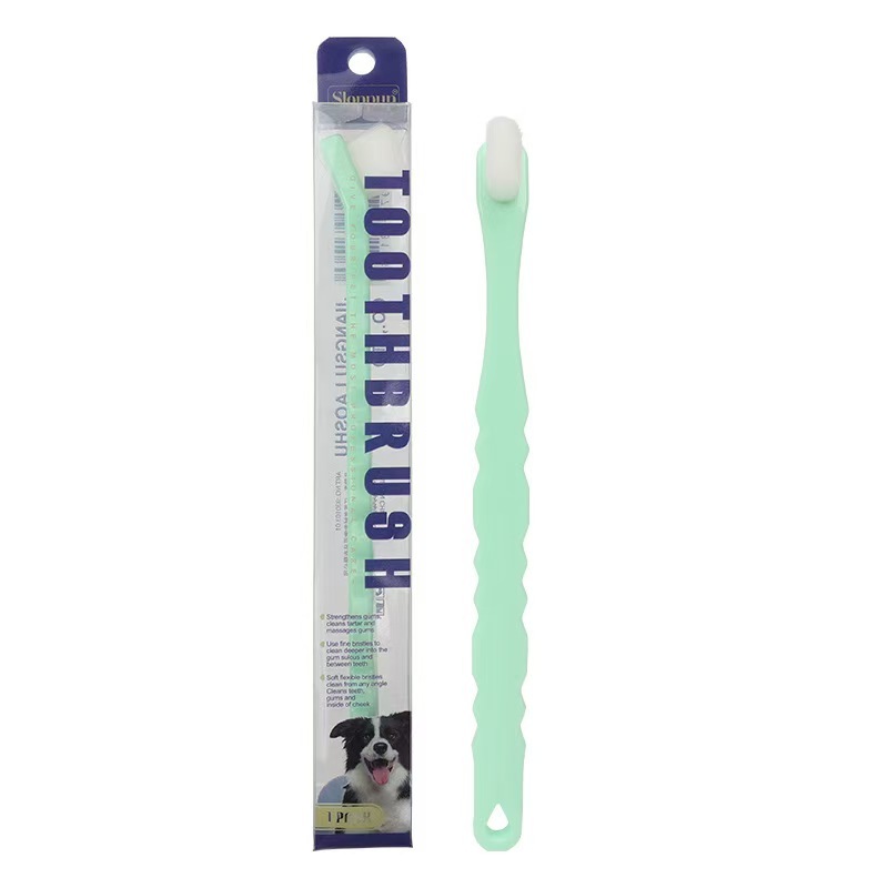 Dog Toothbrush Dog Teeth Cleaning Soft Hair Toothbrush for Dogs Oral Cleaning