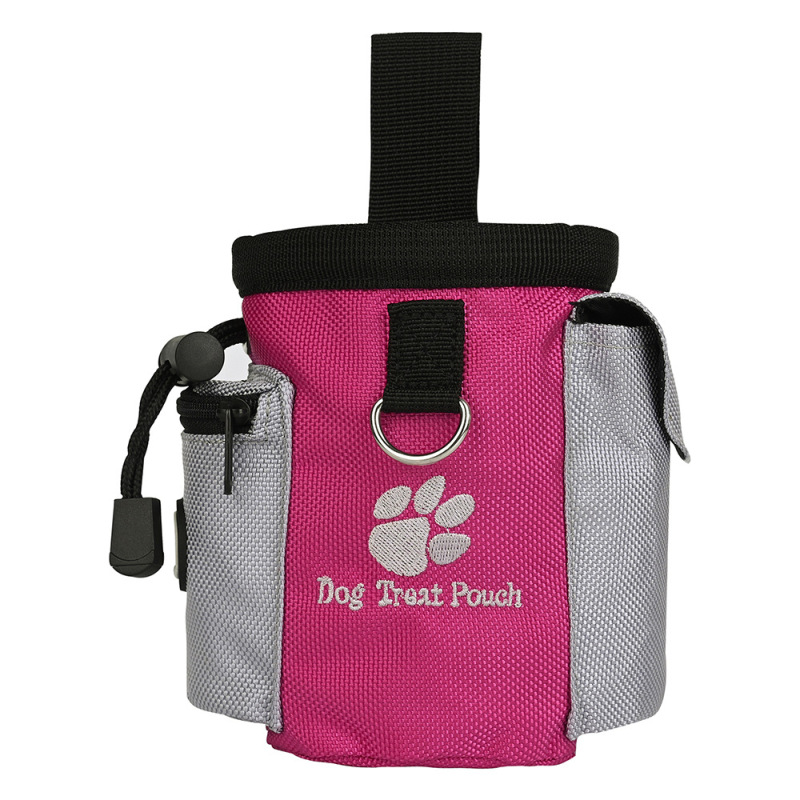 Dog Treat Pouch Sturdy Ergonomic Training Waist Bag Drawstring Secure Snack Storage Phone Keys