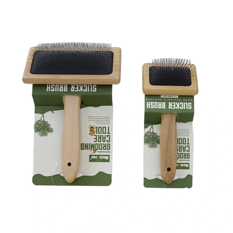 Dog Comb Wood Needle Comb Cat Comb Pet Comb Solid Wood Beauty Needle Comb Dog Cat Knot Off Float Comb Air Cushion Comb Comb