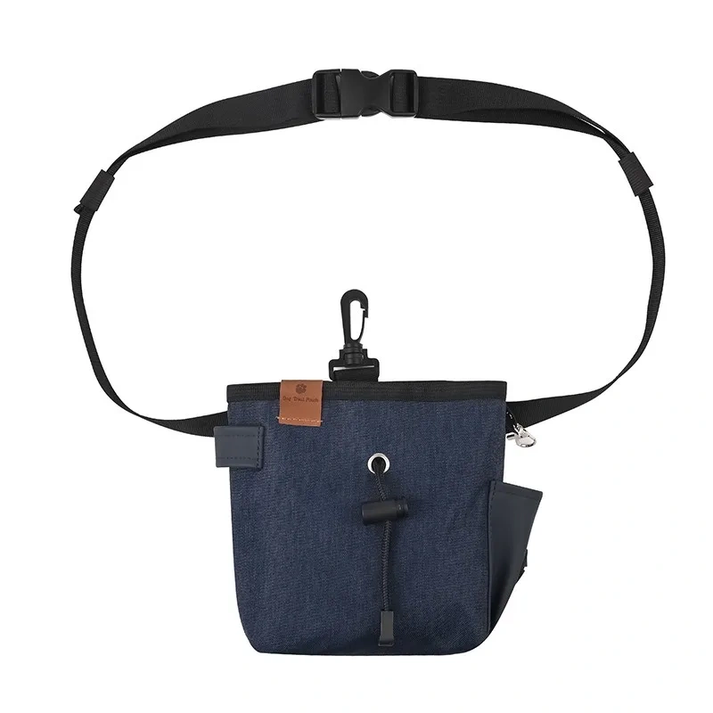 Hot Selling Portable Dog Treat Pouch Waterproof Polyester PC Snack Training Bag with Magnetic Zipper Closure