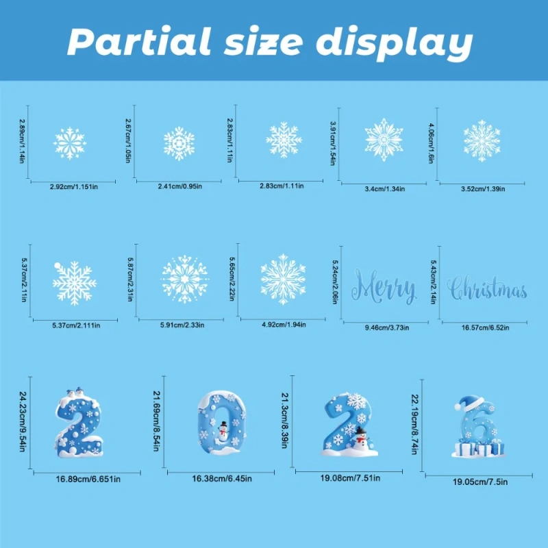 Waterproof Santa Claus Christmas Window Stickers Glass Decal PVC Xmas Glass Decal Static Cling Static Stickers Window Decor