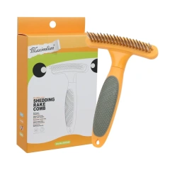 Multifunctional Double Row Rake Comb Dog Comb Teddy Pet Needle Comb Open Knot Hair Removal