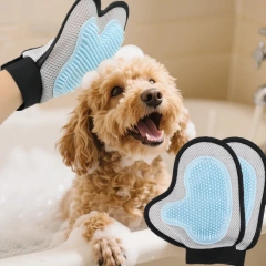 Pet Hair Removal Gloves for Bath And Grooming - Cat Dog Massage Cleaning Beauty Products